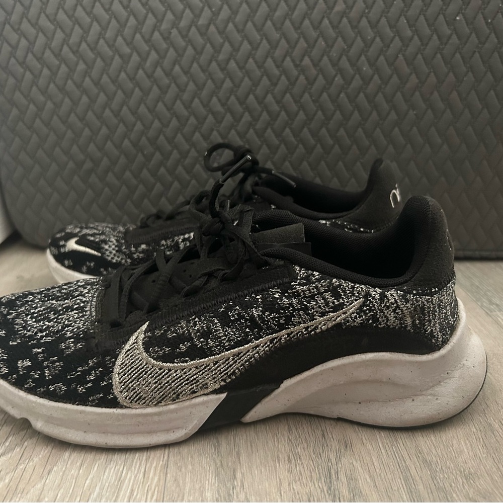 Nike Kids Black and White Knit Sneakers